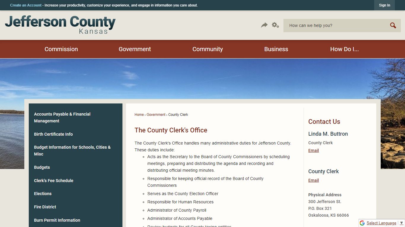 The County Clerk's Office | Jefferson County, KS - Official Website